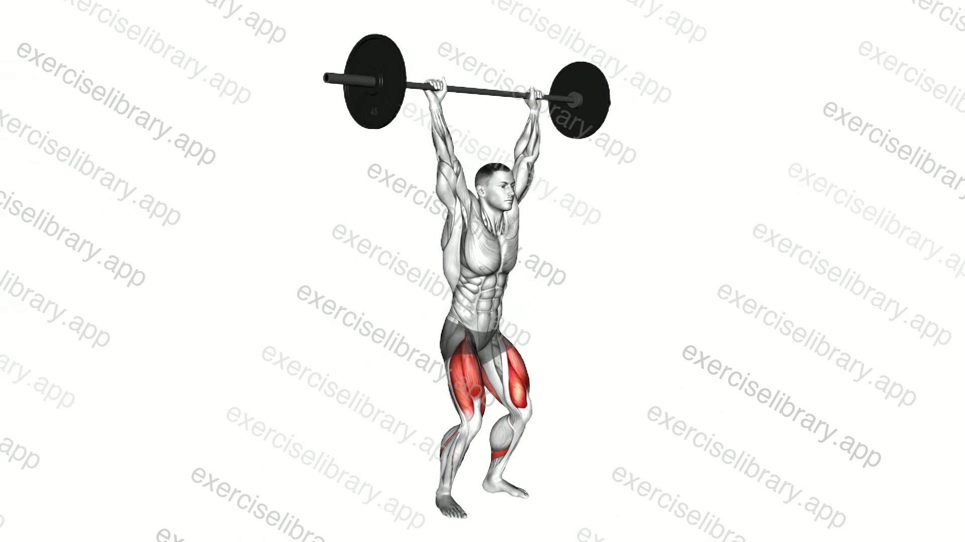 Barbell Overhead Squat demonstration