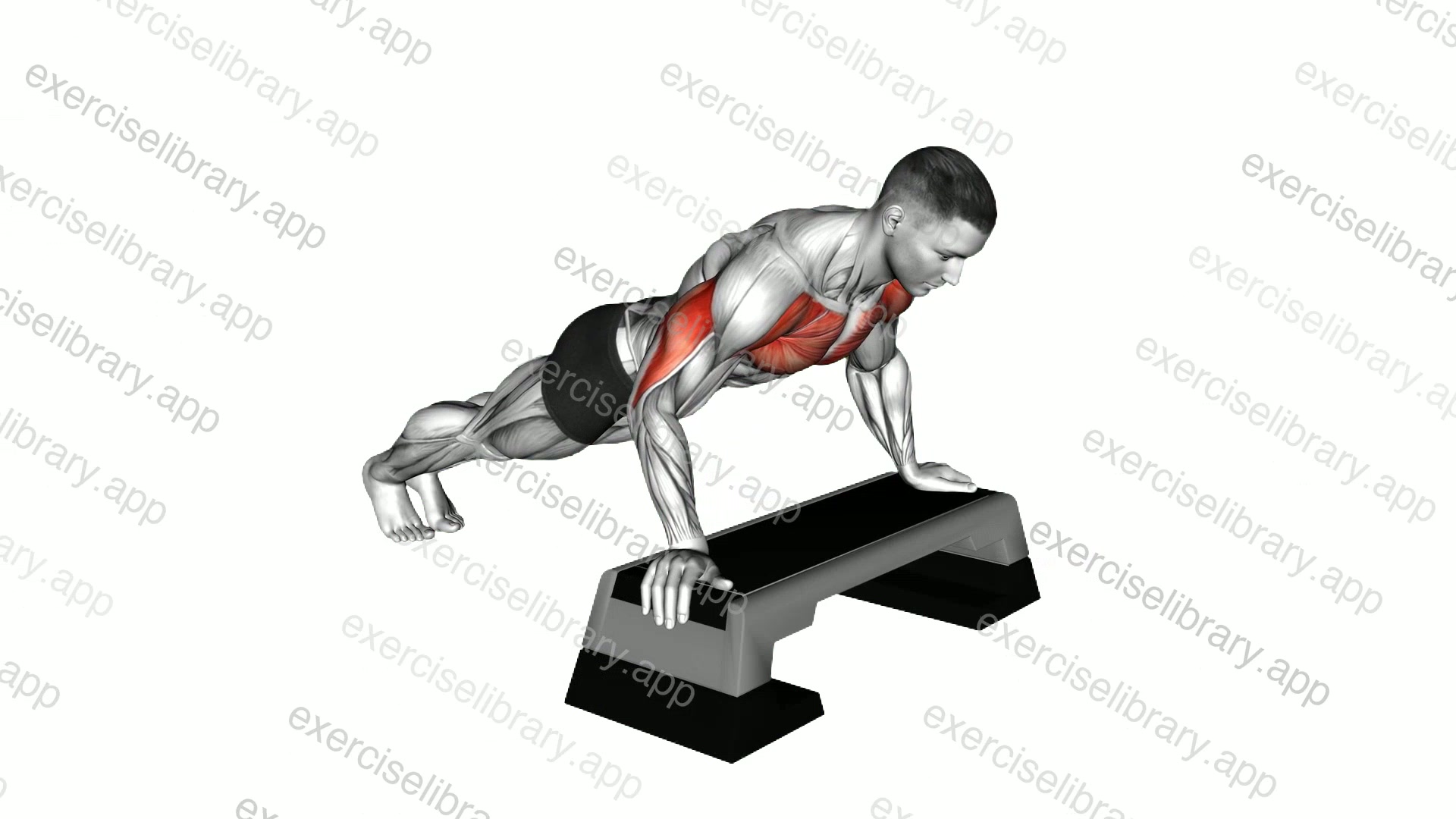 Incline Push-up demonstration