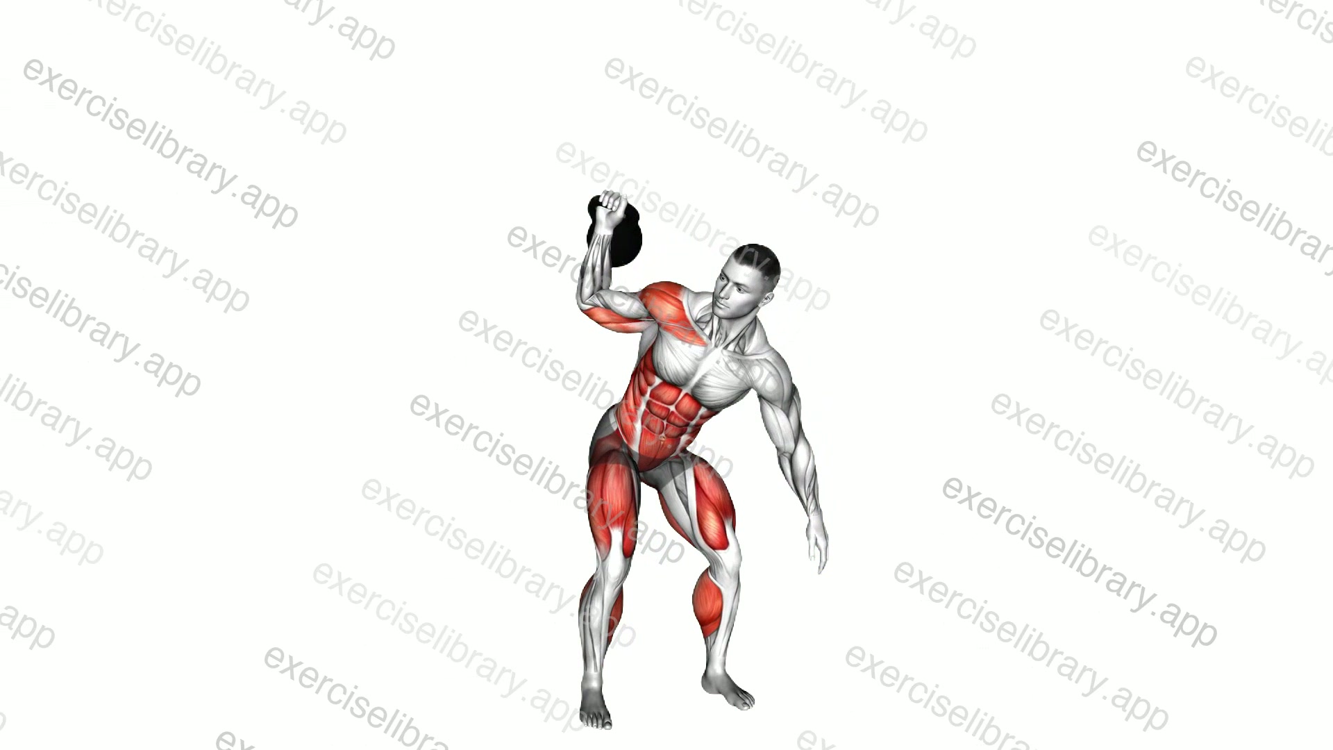 Kettlebell Bent Press demonstration