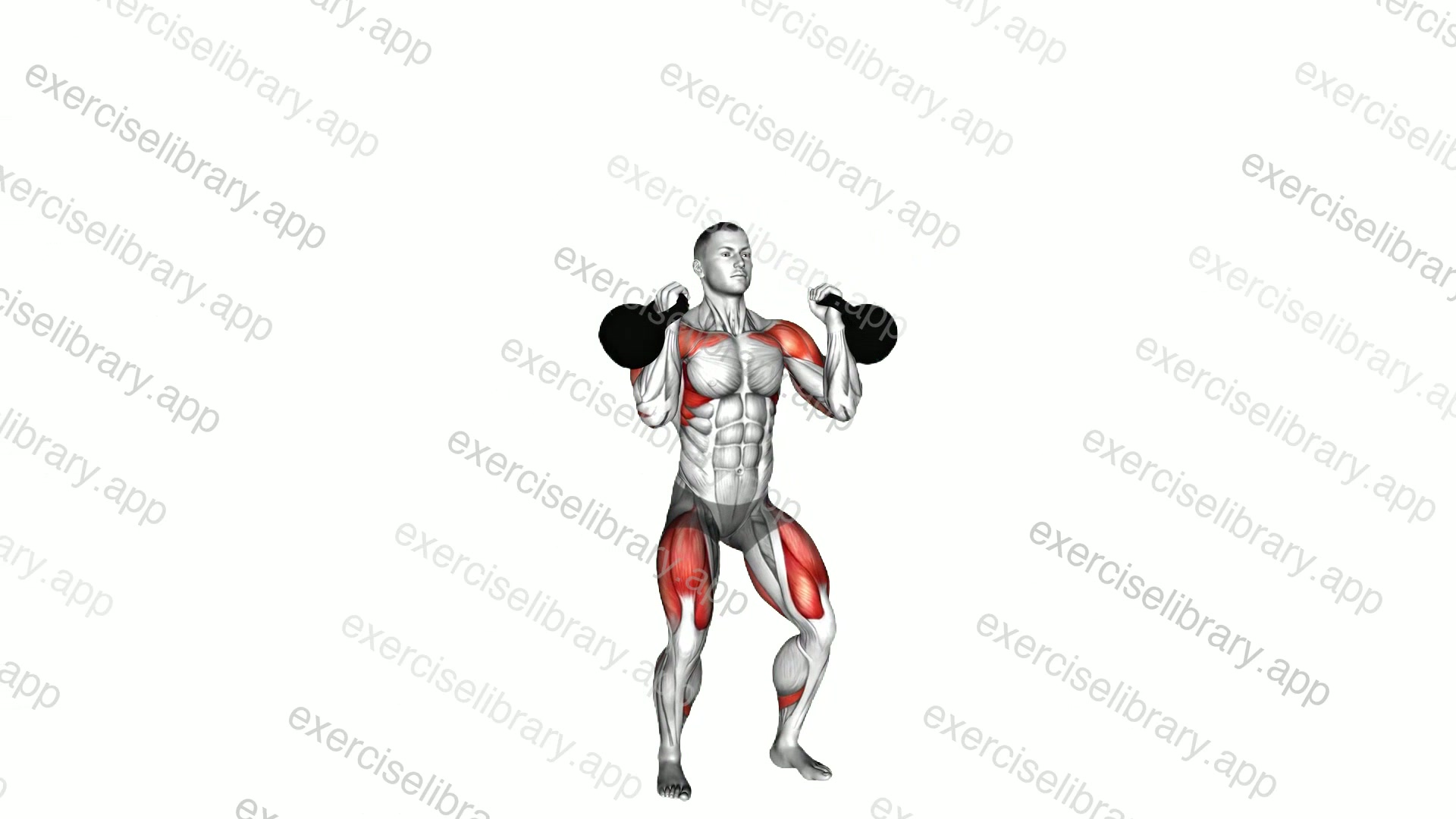 Kettlebell Double Push Press demonstration