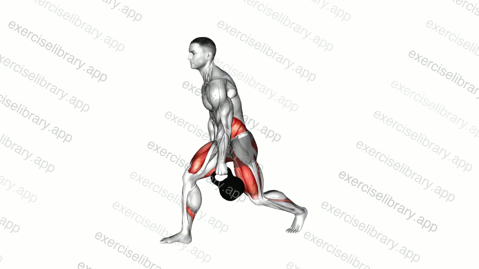 Kettlebell Lunge Pass Through demonstration