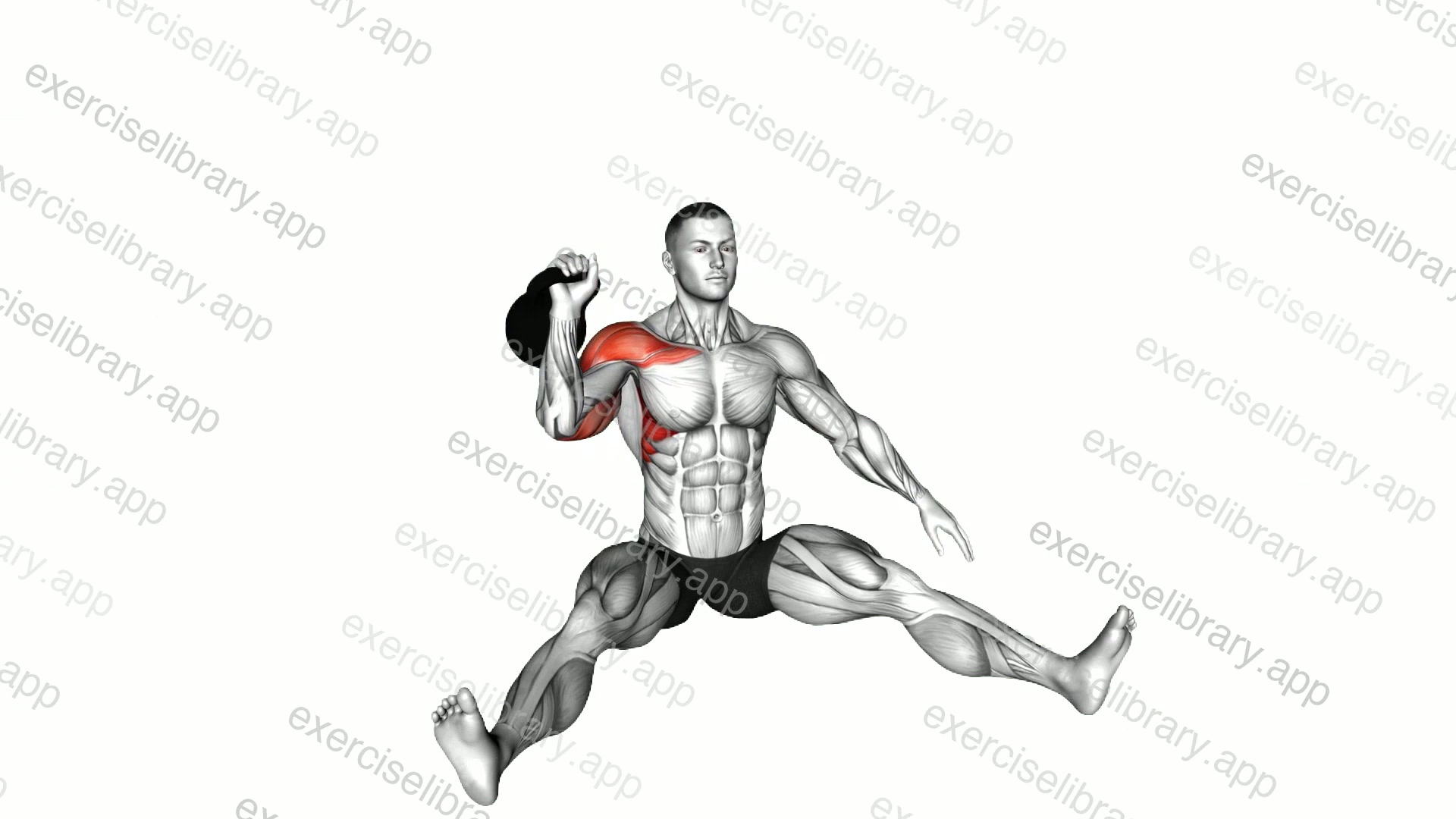 Kettlebell Seated Press demonstration