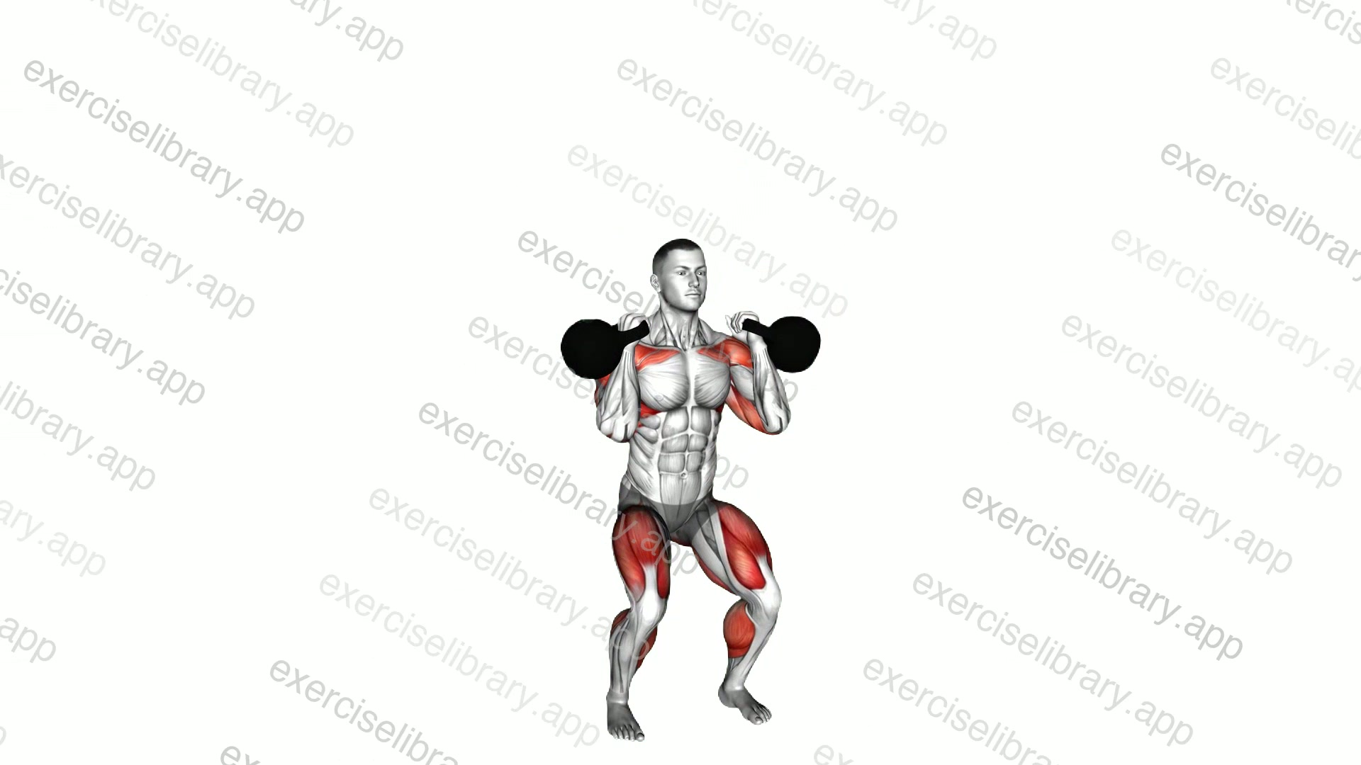 Kettlebell Thruster demonstration