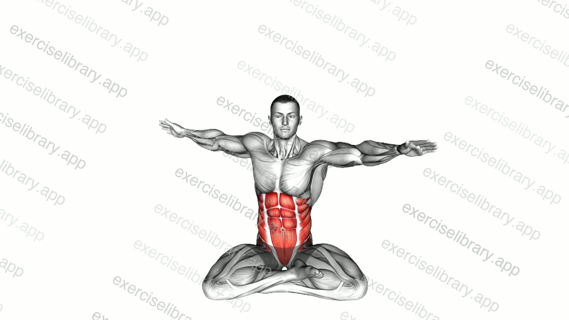 Sitting Lotus Pose Twist demonstration