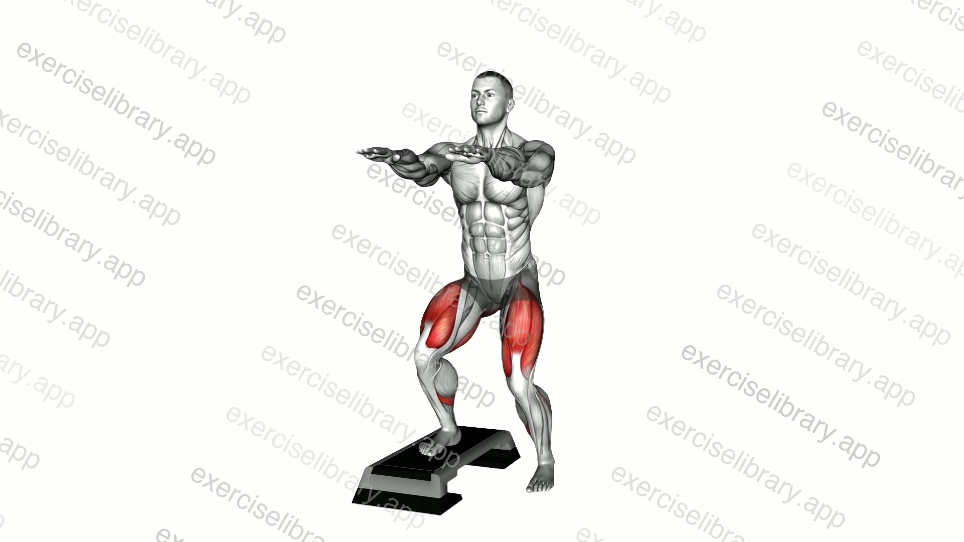 Foot on StepBox Squat demonstration