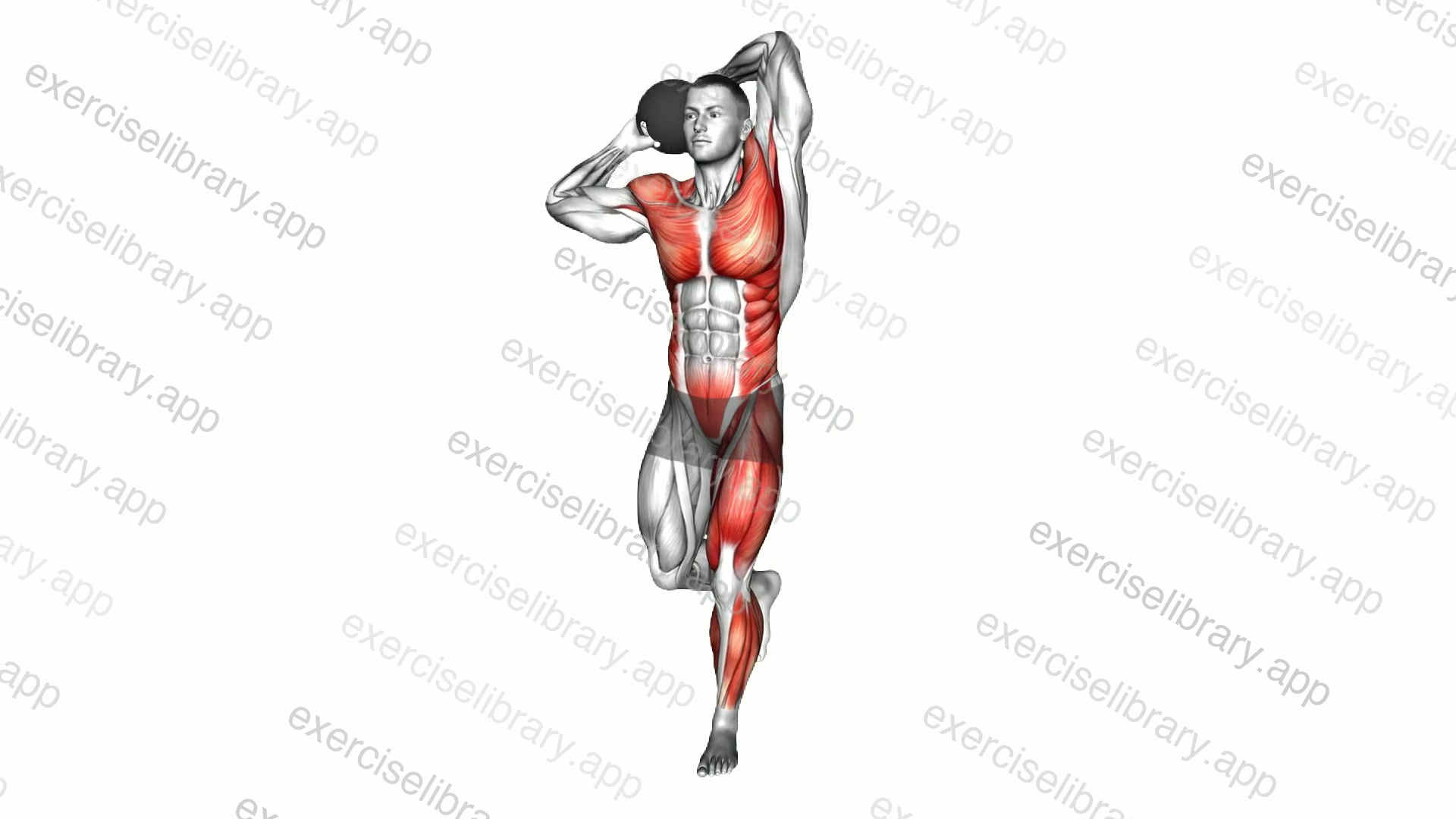 Medicine Ball Single Leg Balance Around Head Rotation demonstration