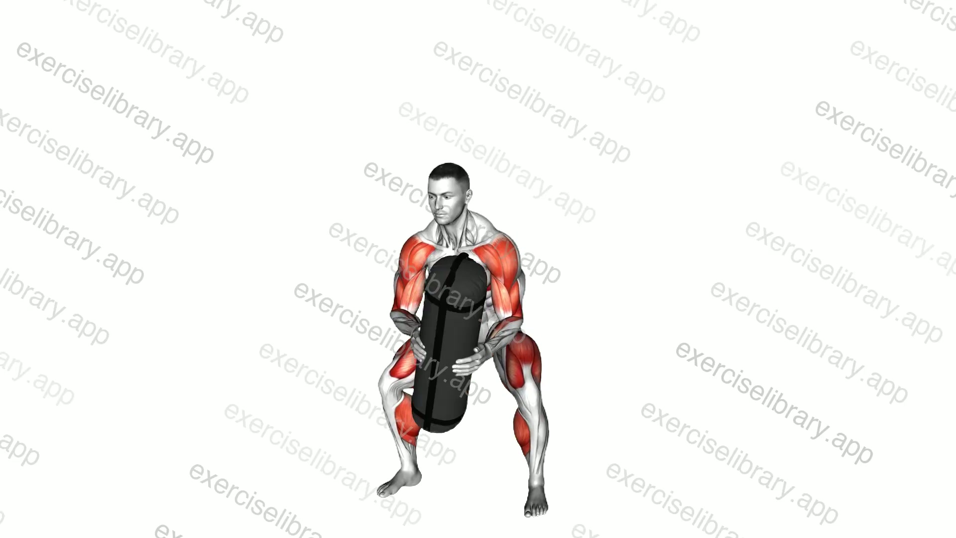 Weighted Sandbag over the Shoulder Toss demonstration