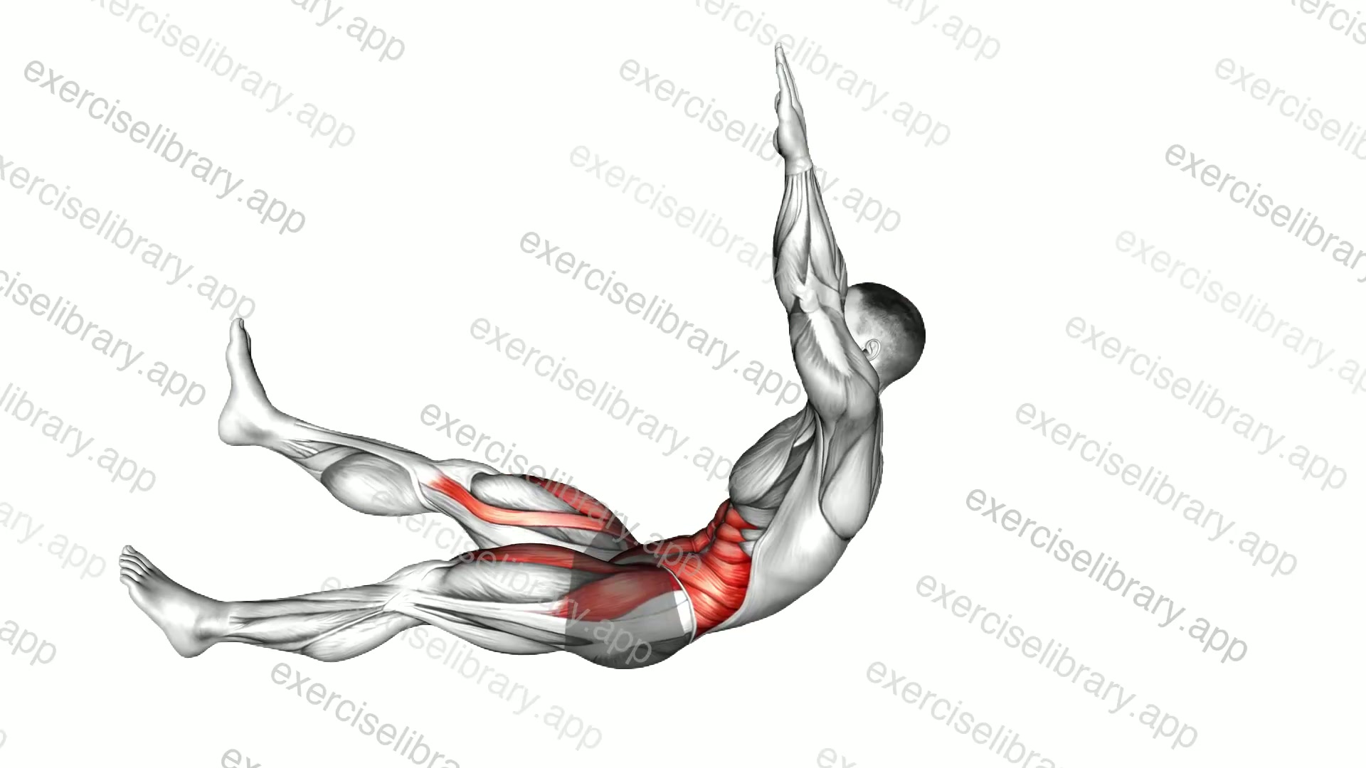 Alternating Leg V-up demonstration