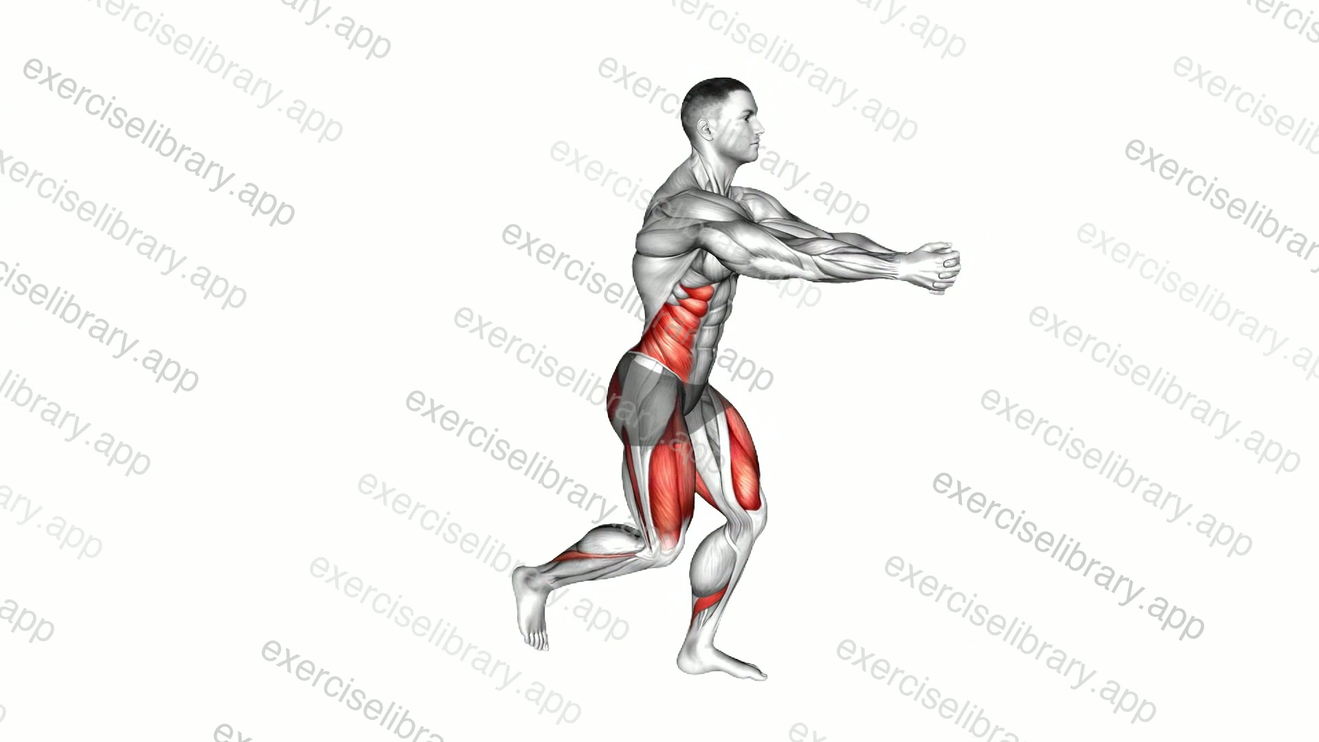 Crossover Reverse Lunge demonstration