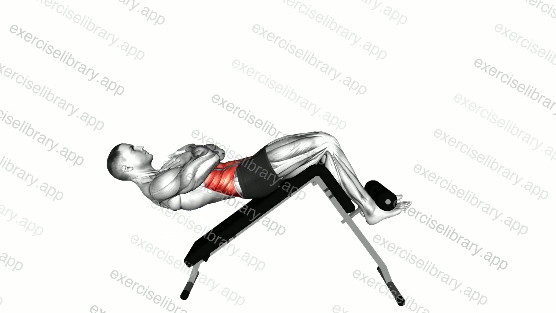 Extra Decline Sit Up demonstration