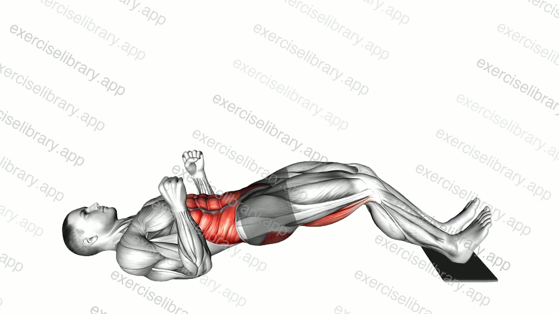 Sliding Leg Curl on Floor with Towel demonstration