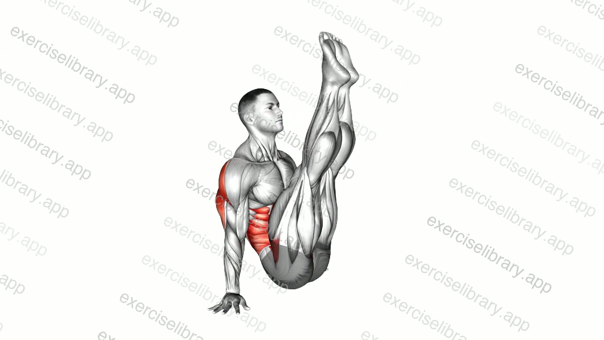 V Sit on Floor demonstration