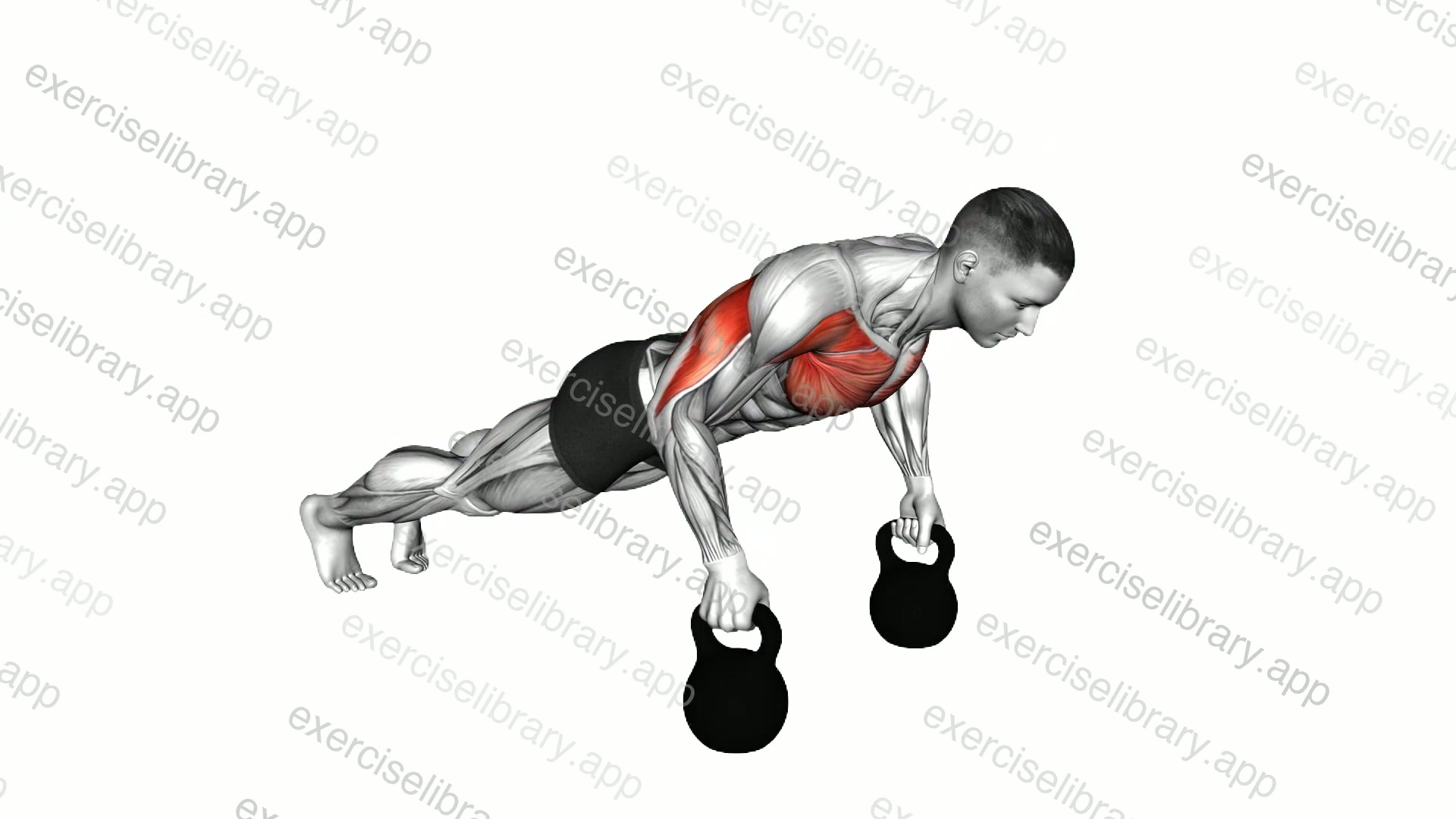 Kettlebell Deep Push-up demonstration