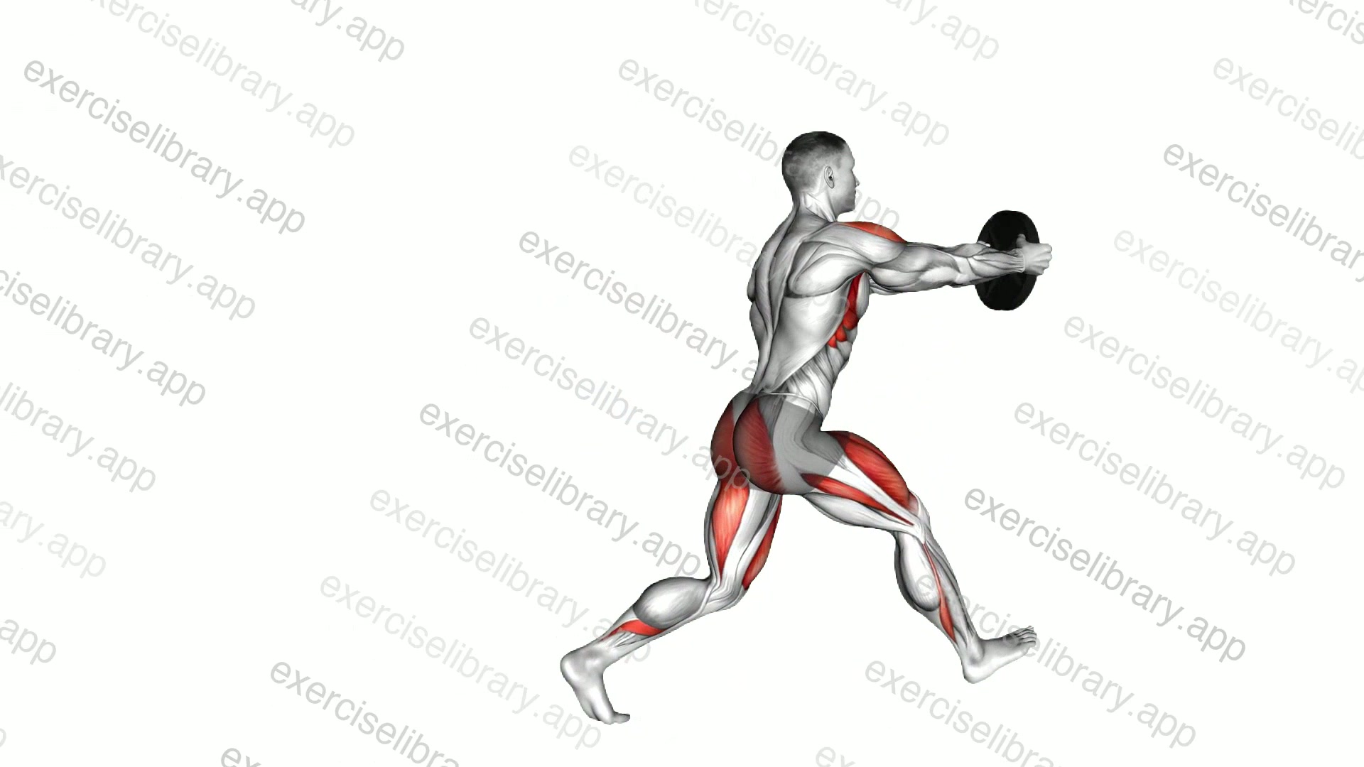 Weighted Lunge with Swing demonstration