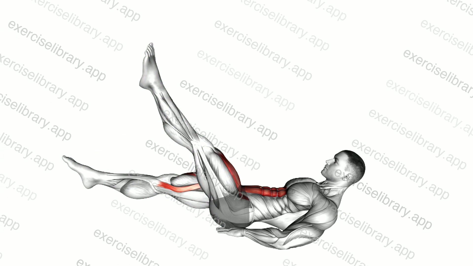 Alternate Leg Raise with Head-up demonstration