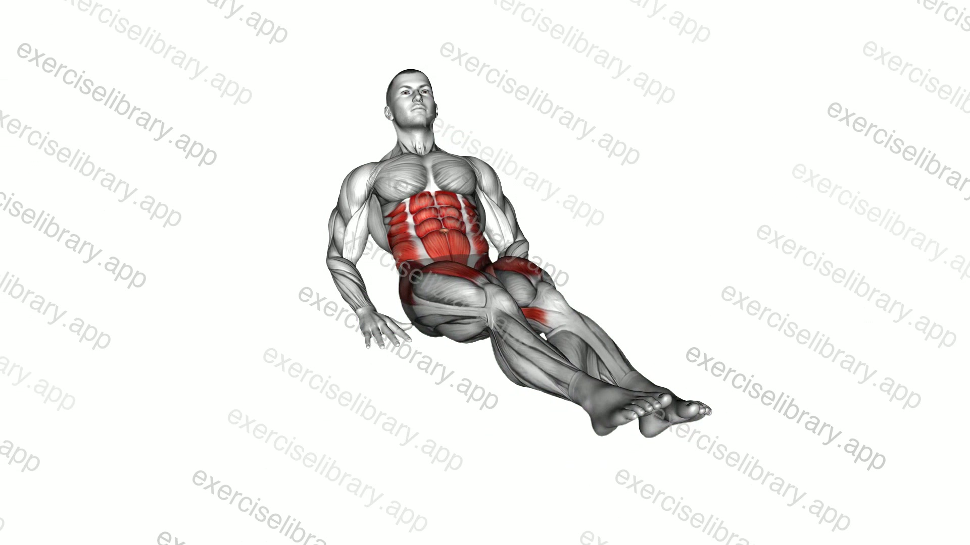 Seated Circle Leg Crunch demonstration