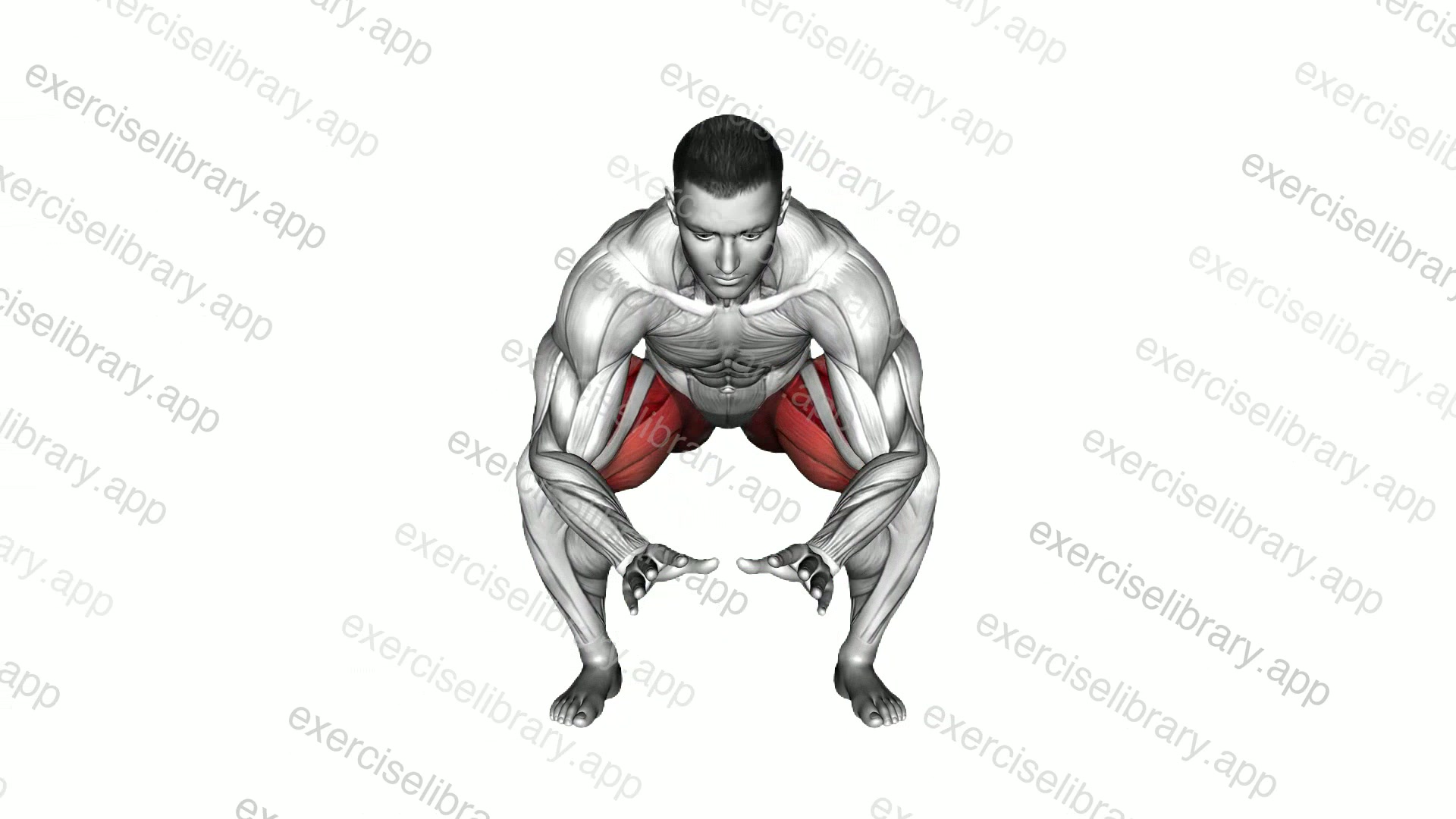 Prayer Squat Yoga Pose demonstration
