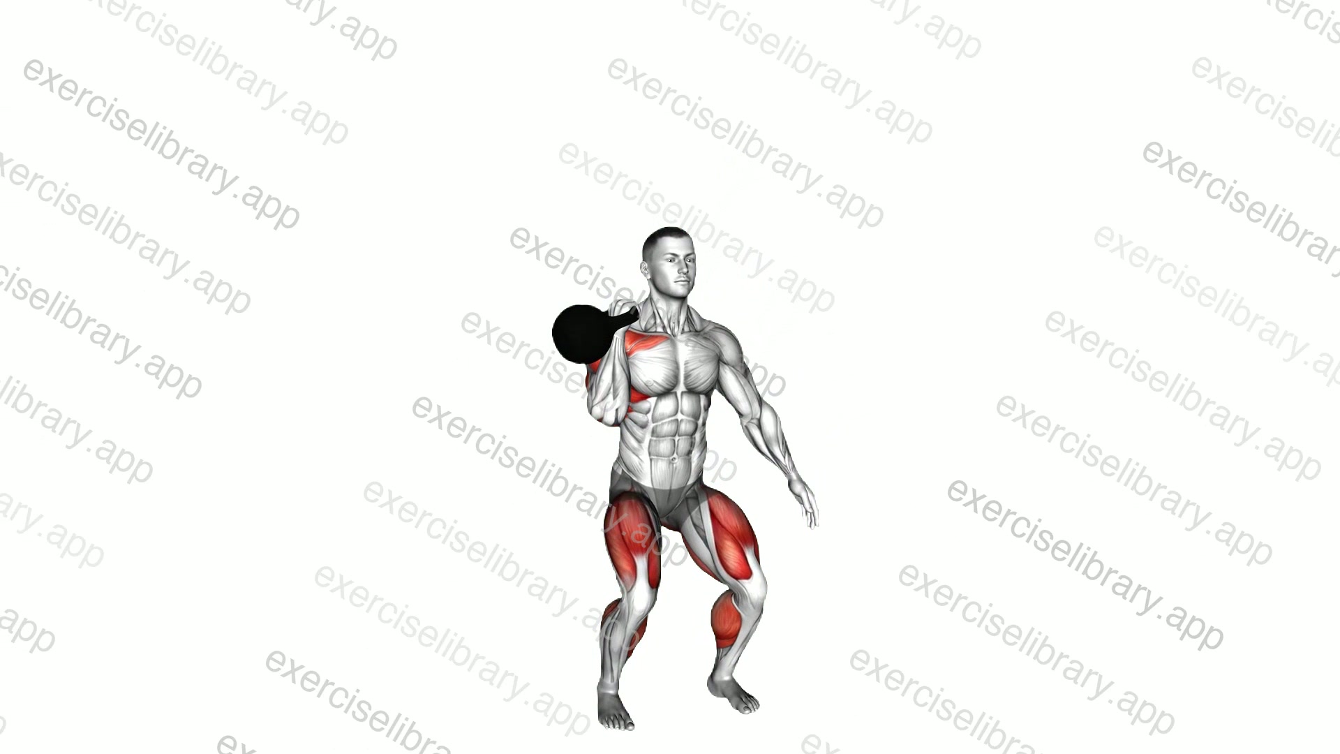 Kettlebell One Arm Thruster demonstration