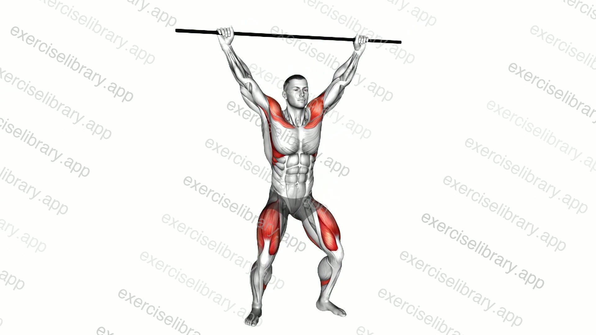 Stick Overhead Squat demonstration