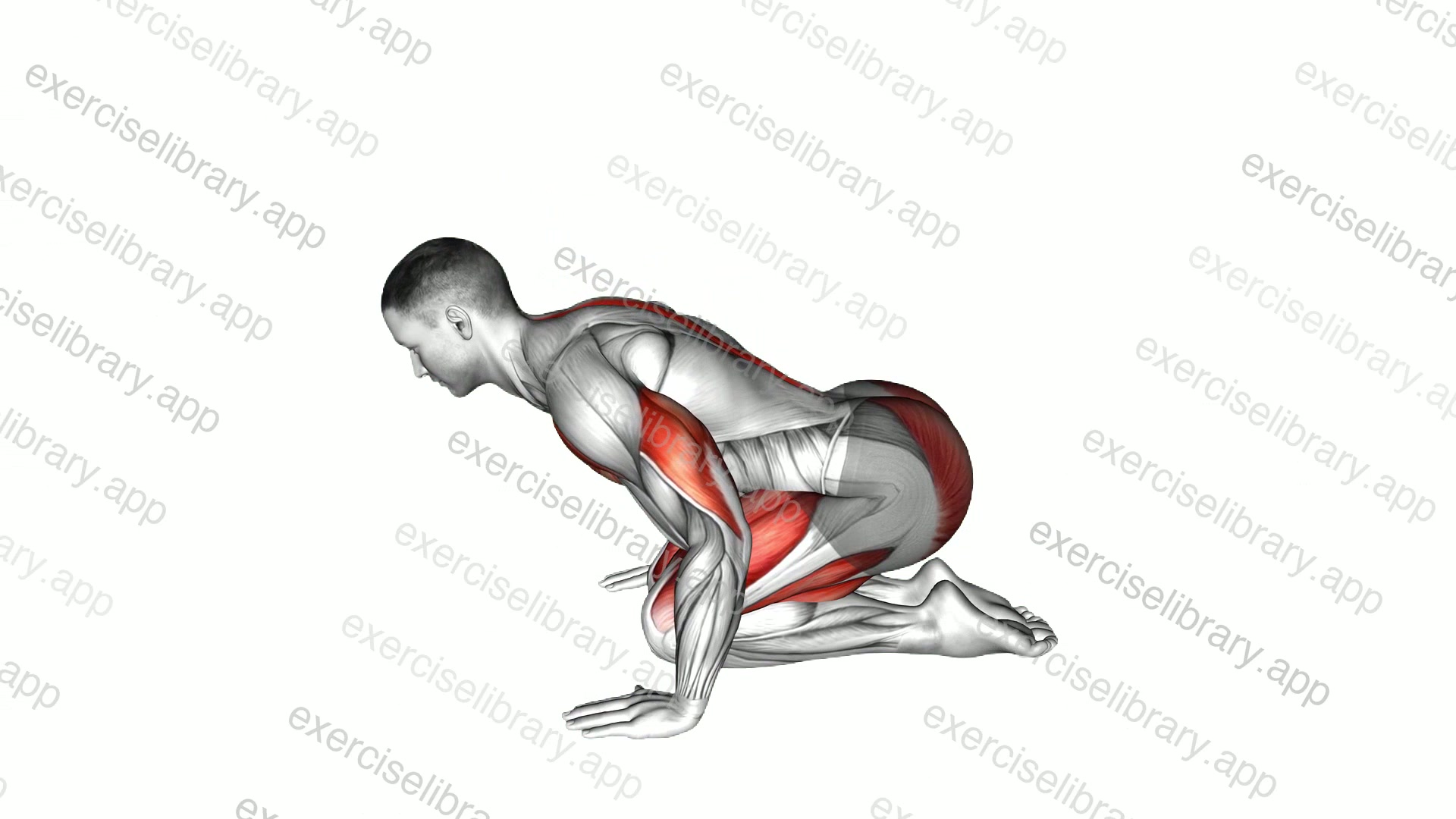 Push-up in Child Pose demonstration