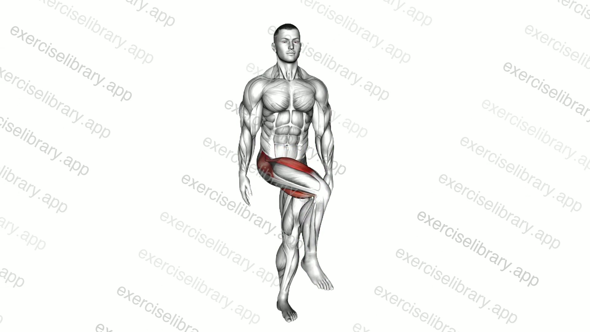 Standing Bent Knee Figure 8 demonstration