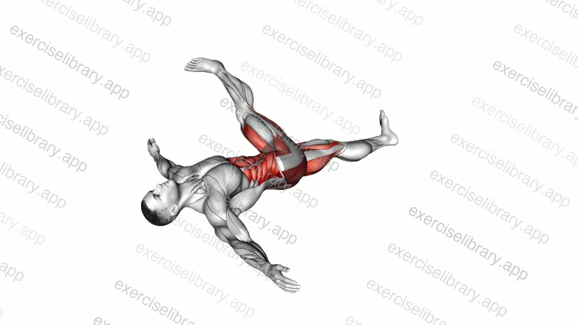 Lying Leg Cross demonstration