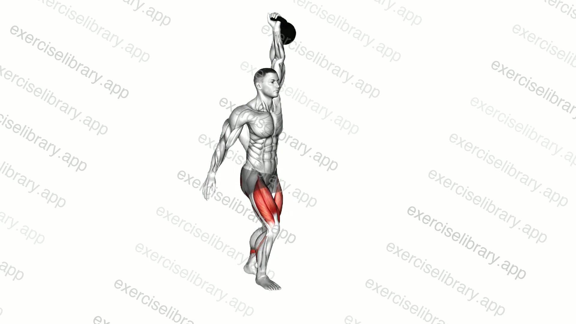 Kettlebell Single Arm Overhead Lunge demonstration