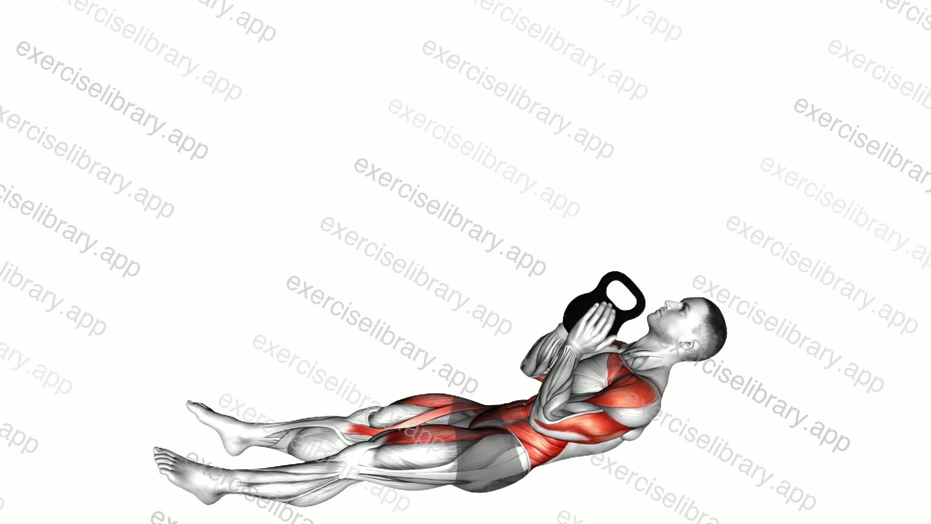 Kettlebell Sit-up Press demonstration