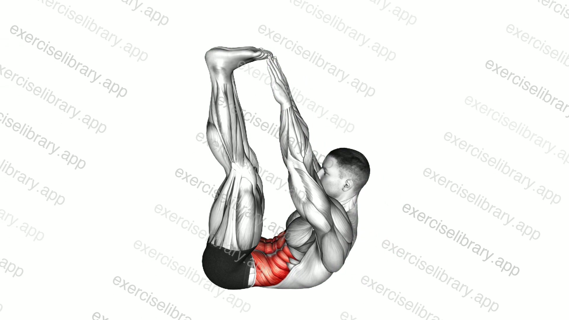 Lying Toe Touch demonstration