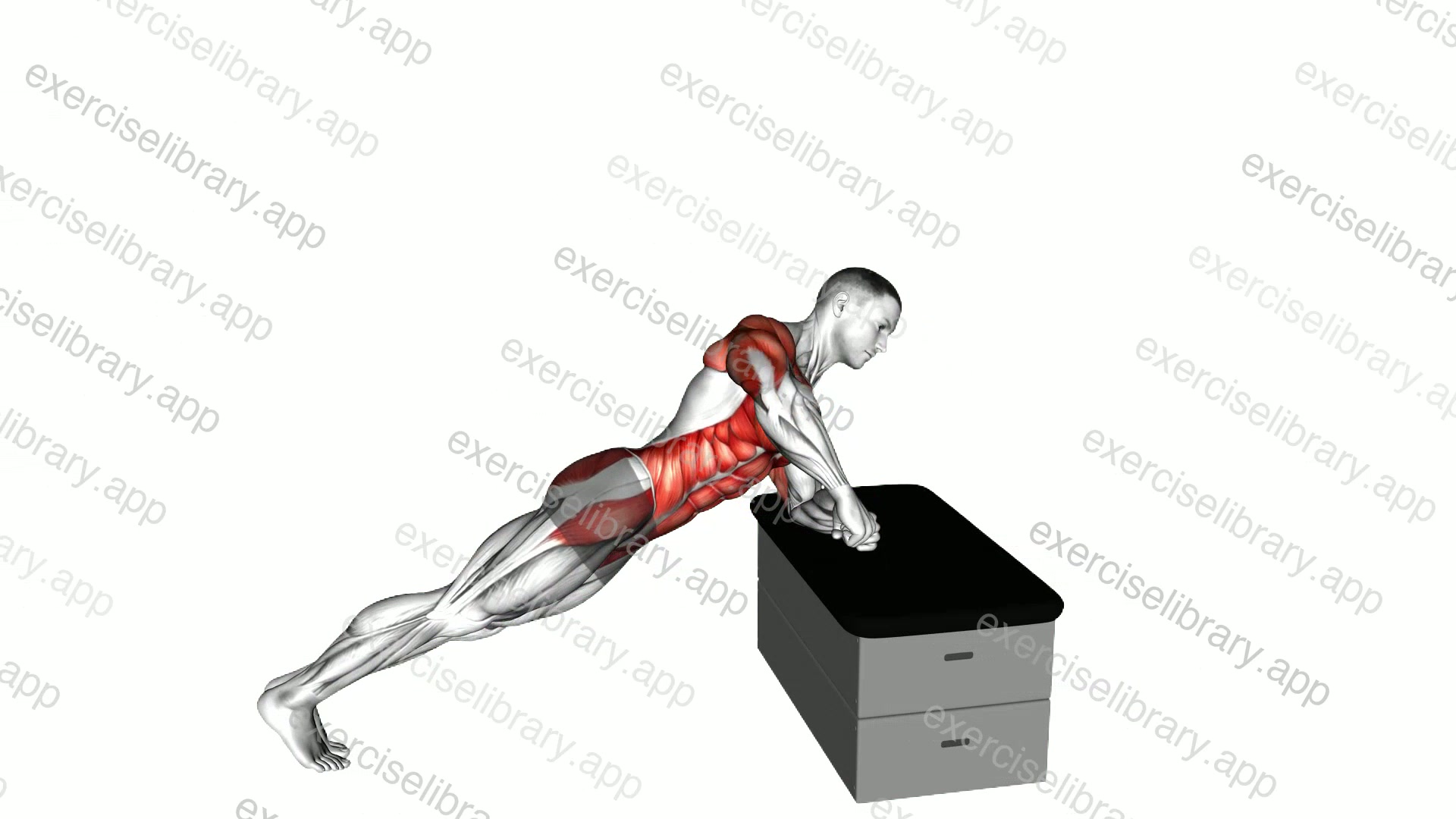Side Plank Rotation a padded stool Supported demonstration