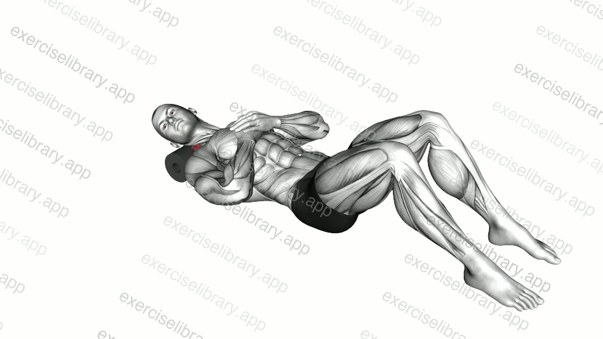 Roll Neck Rotation Lying on Floor demonstration