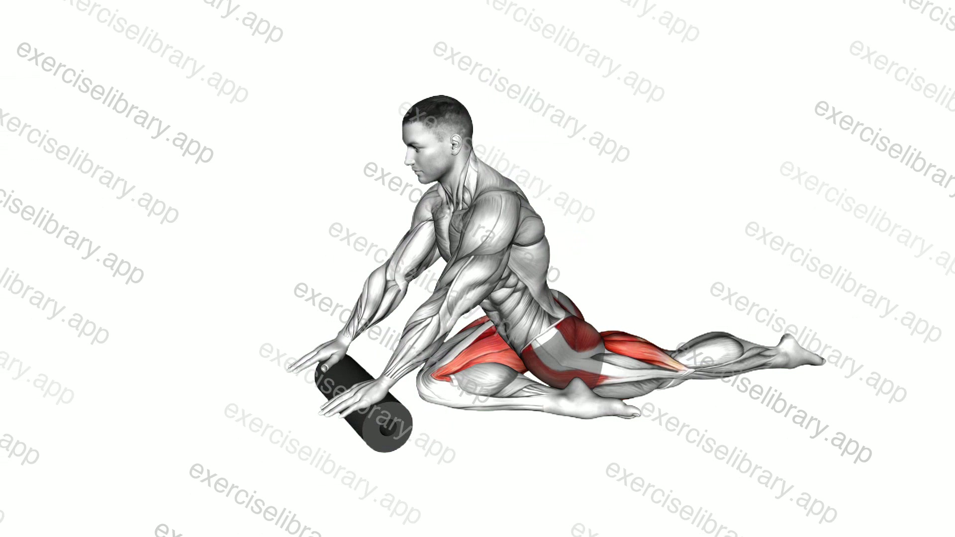 Roll Pigeon Stretch demonstration