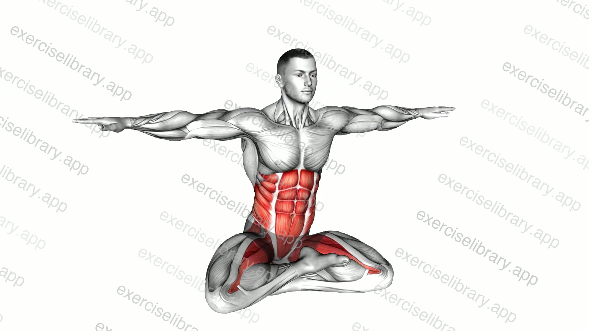 Sitting Lotus Pose Hip Horizontal Rotation demonstration
