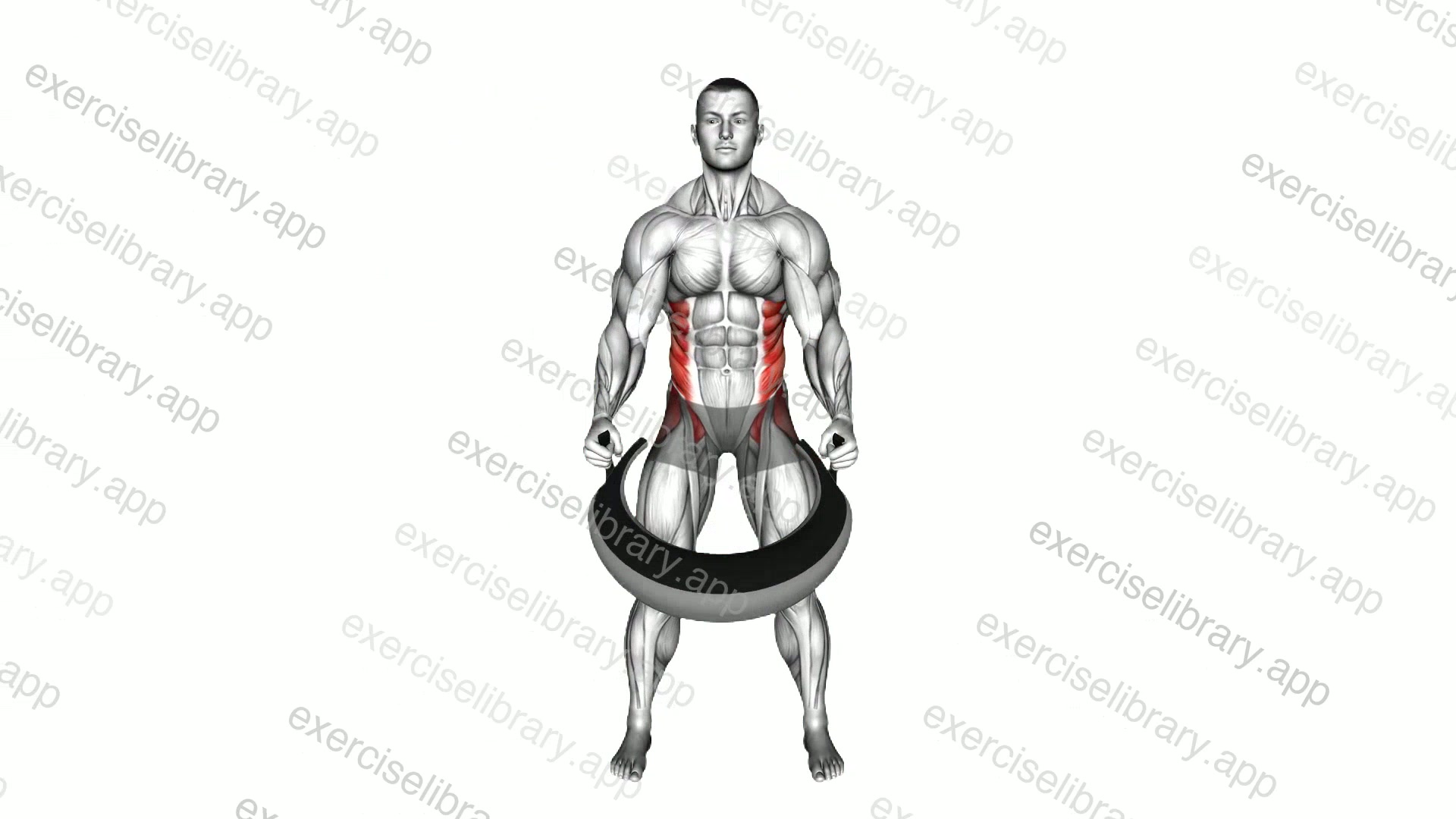 Weighted Bag Standing Swing Twist demonstration