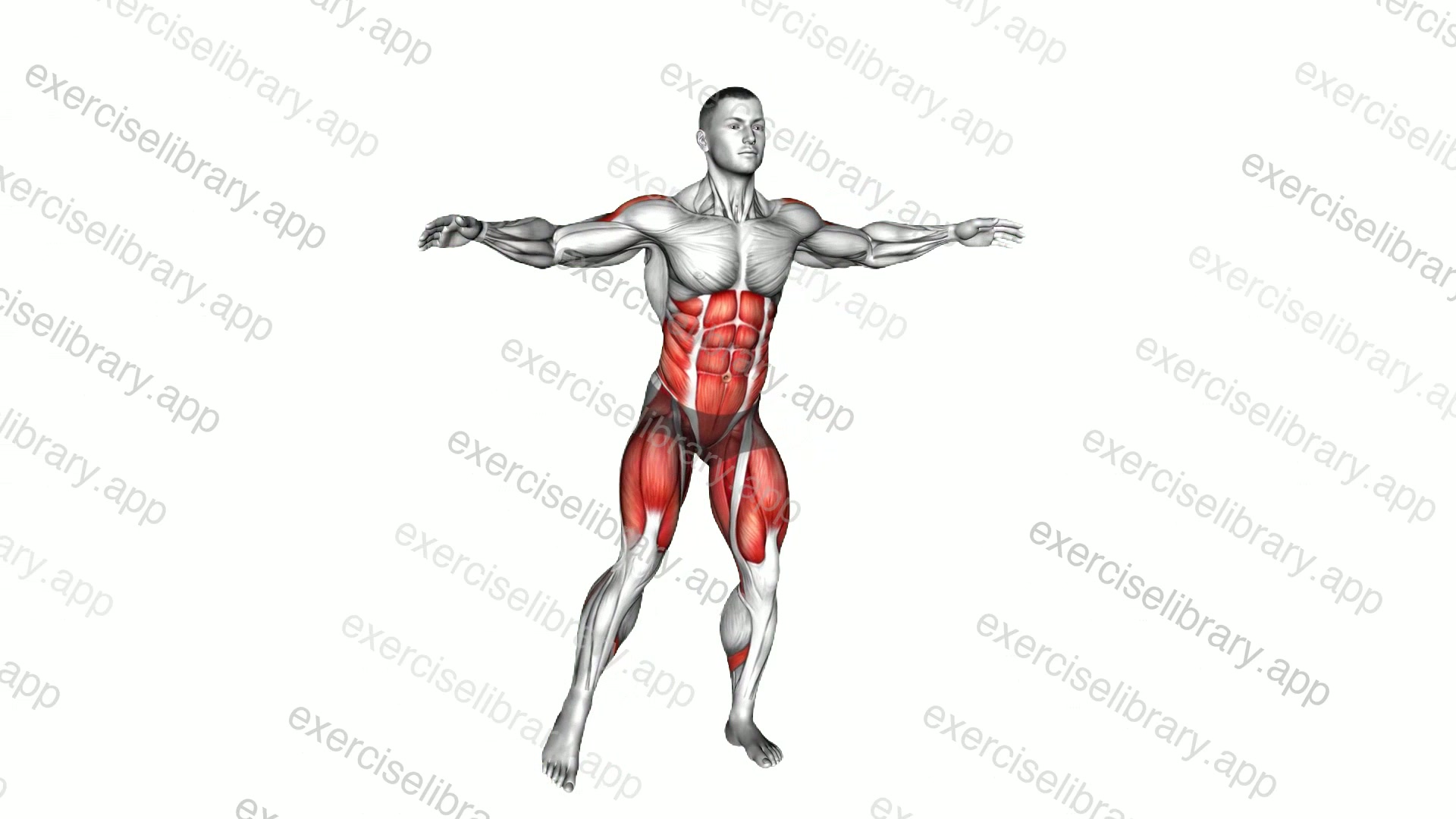 Twist Knee Raise Side Step Jack demonstration