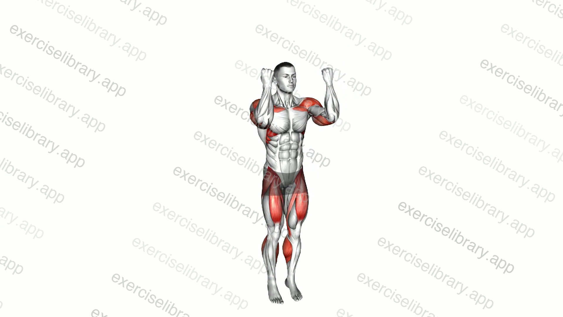 Uppercuts Step in Place demonstration