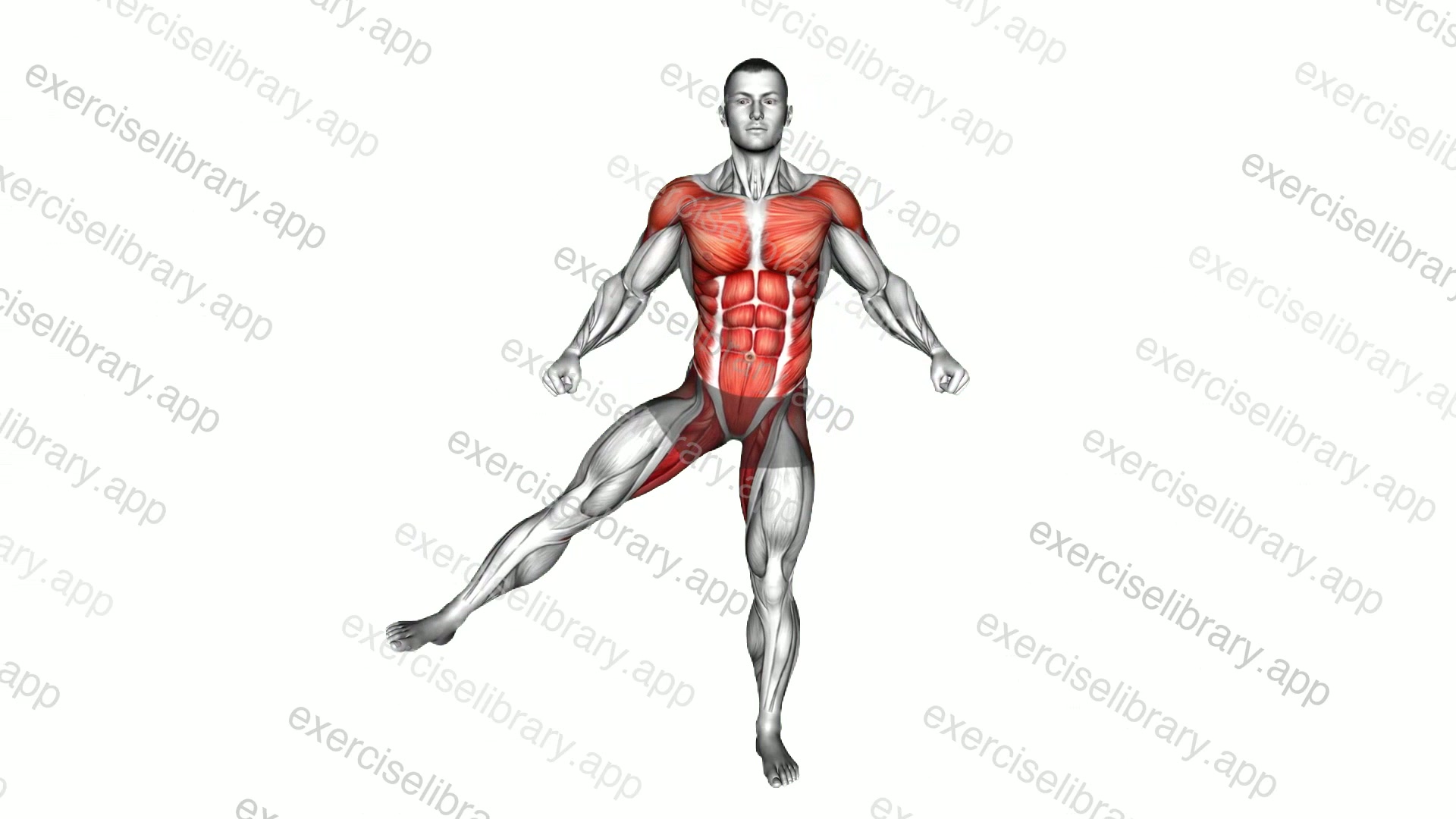 Pendulum Arms Side Leg Raise demonstration
