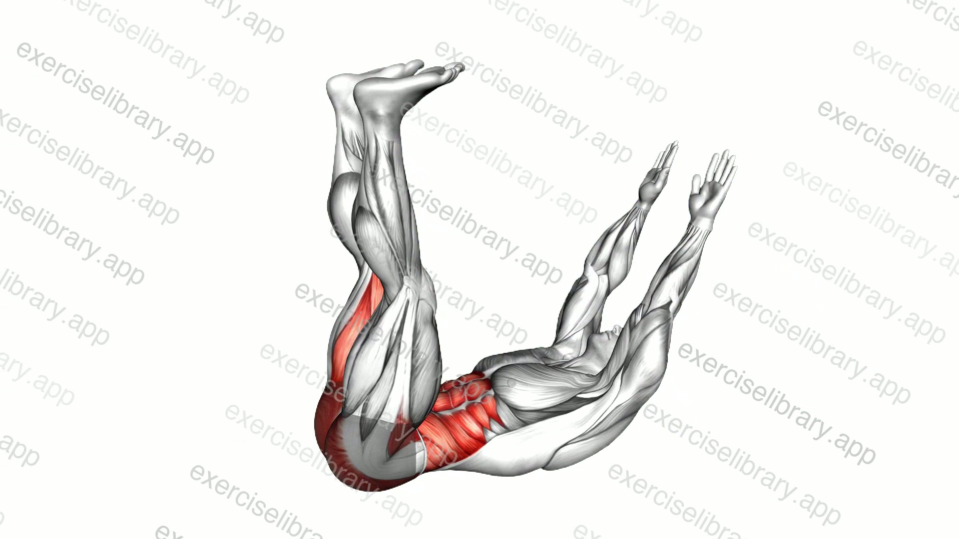 Lying Crunch Through Legs Abduction demonstration