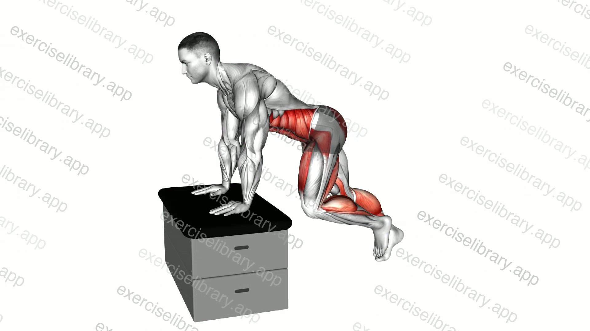 High Knee on a padded stool demonstration