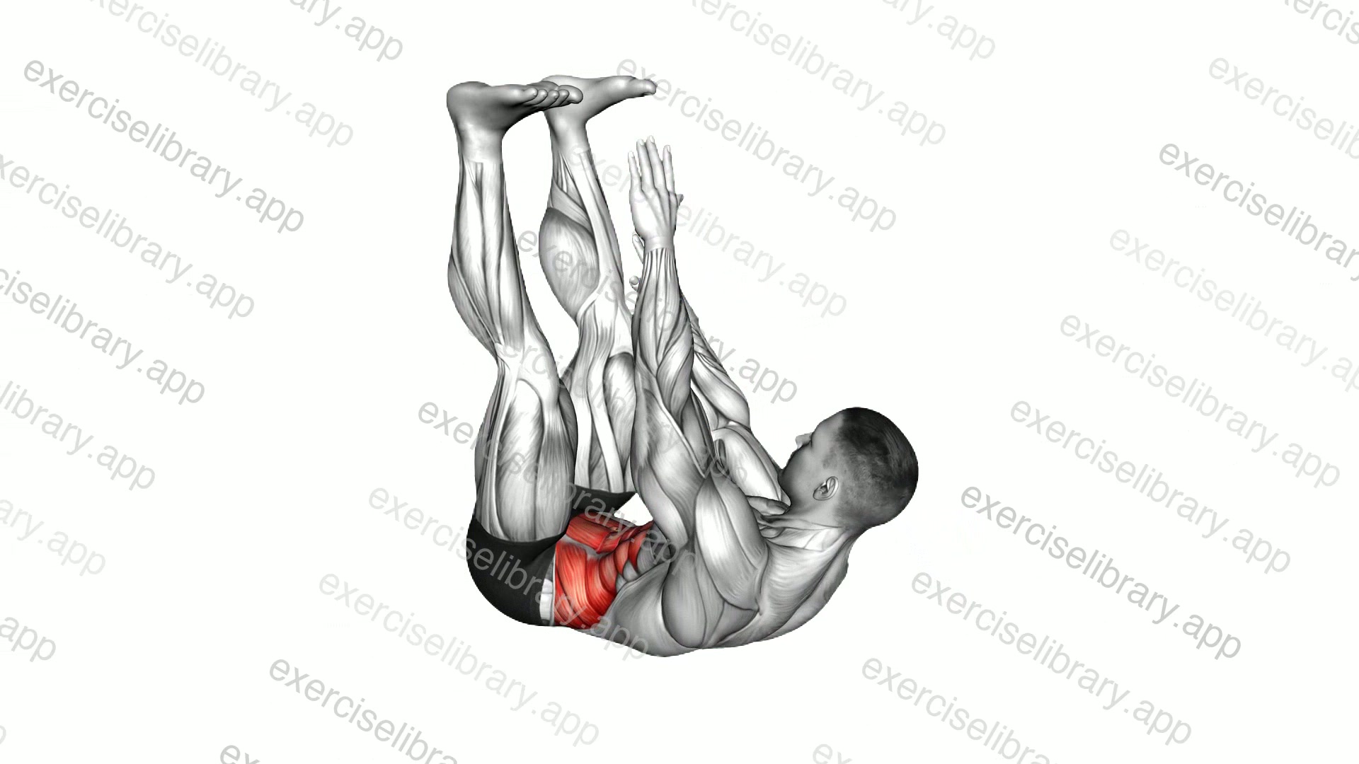 Lying Twist Toe Touch demonstration