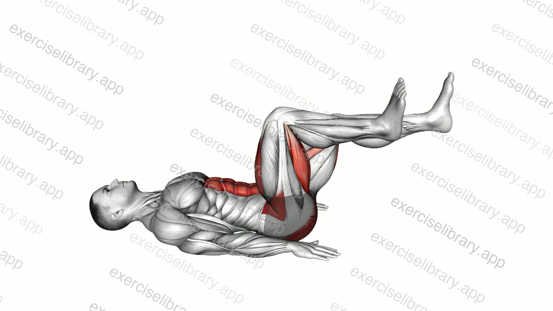 Alternate Bent Leg 45 degrees extension demonstration