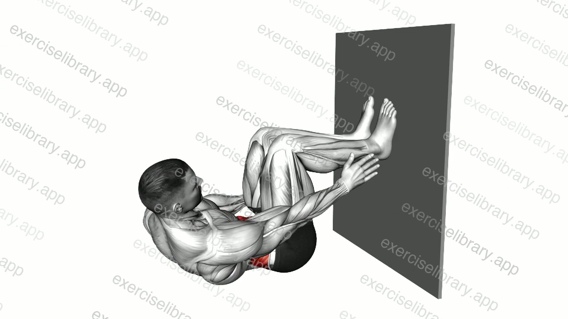 90 degrees Heel Touch against Wall demonstration
