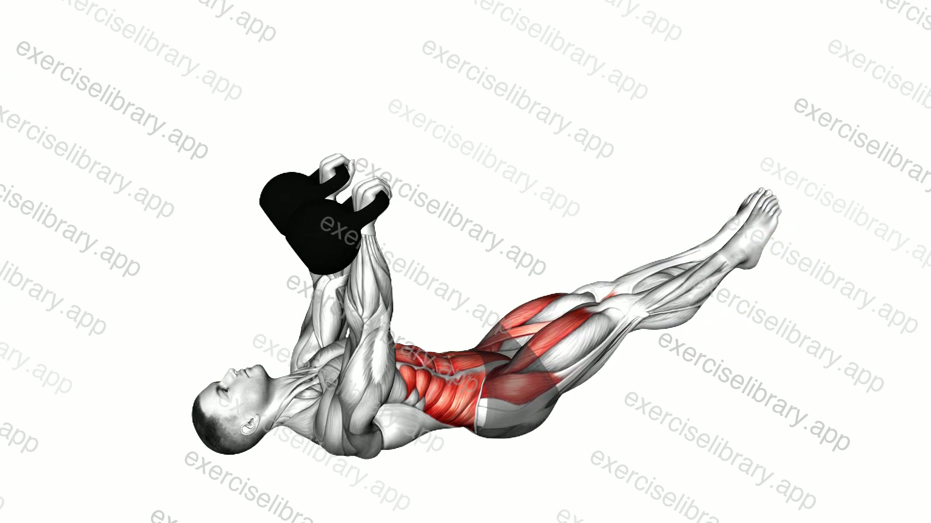 Kettlebell Leg Raise demonstration