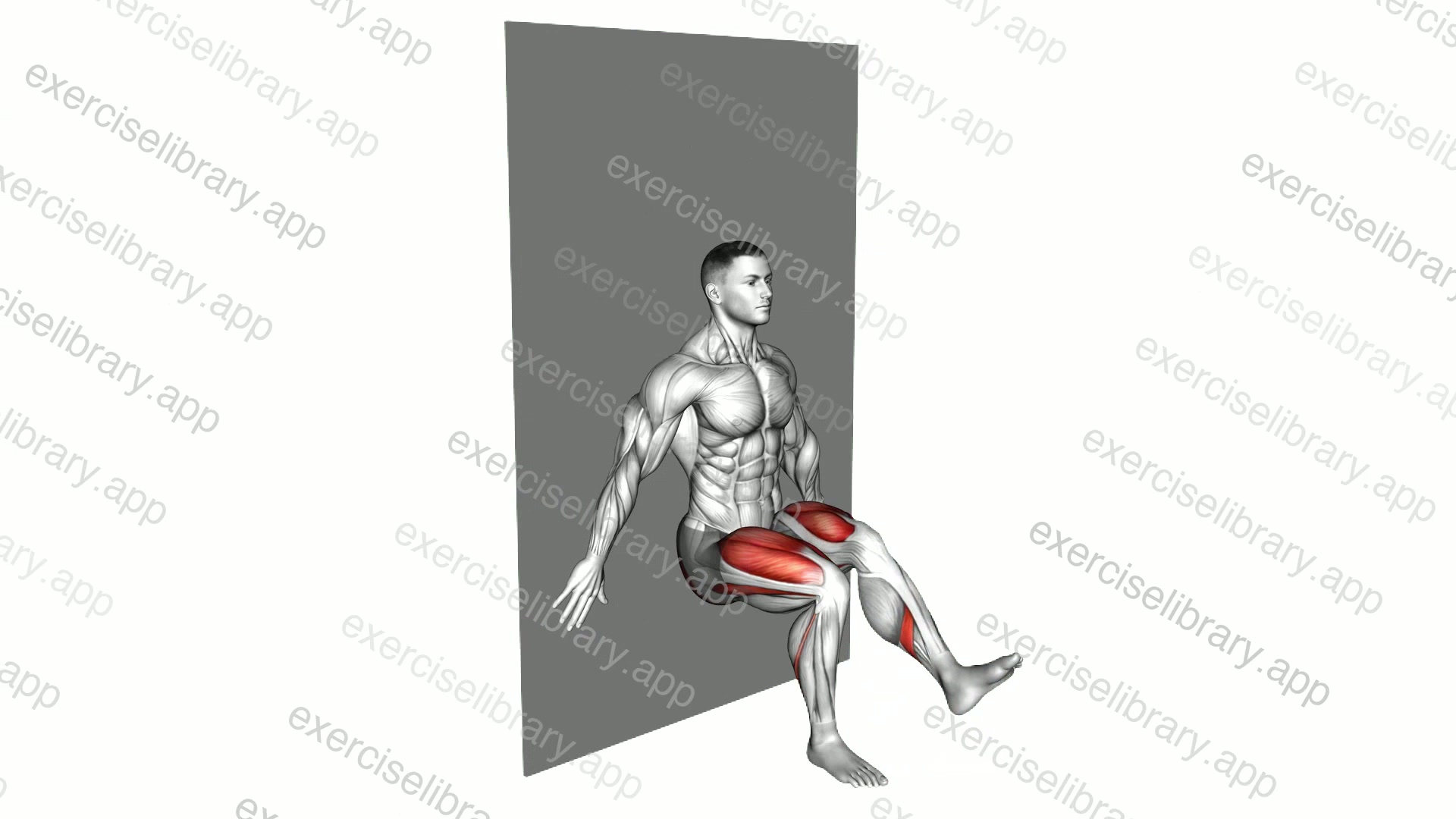 Alternate Single Leg Sit Wall demonstration