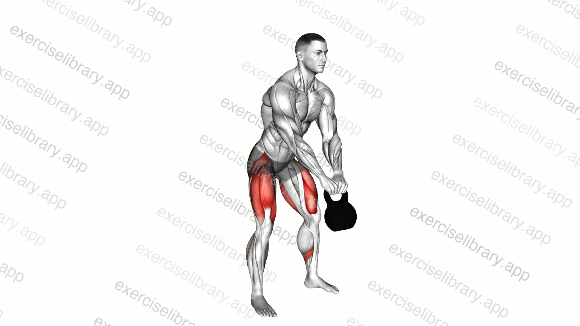 Kettlebell Swing to Goblet Squat demonstration