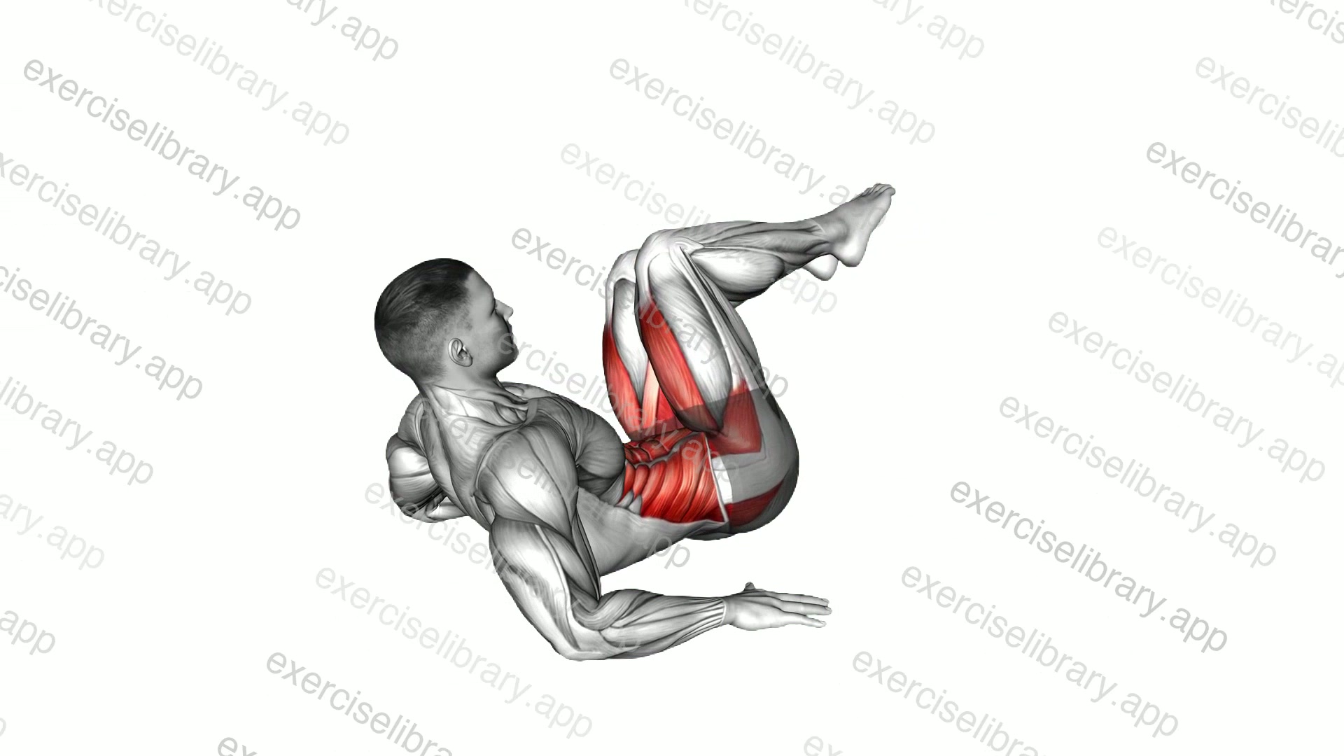 Lying Raised Shoulders Windshield Wiper Leg Extension demonstration