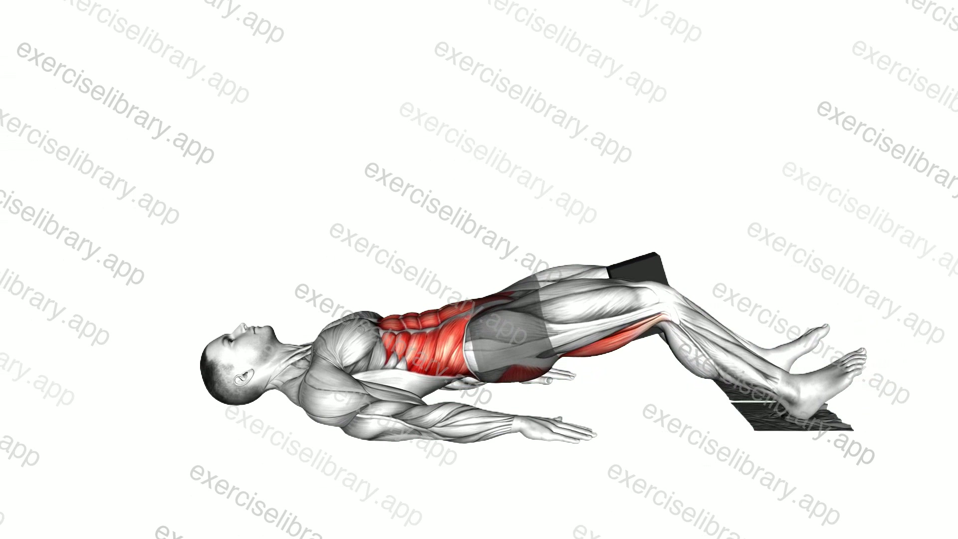 Ring Leg Curl with yoga block and towel demonstration