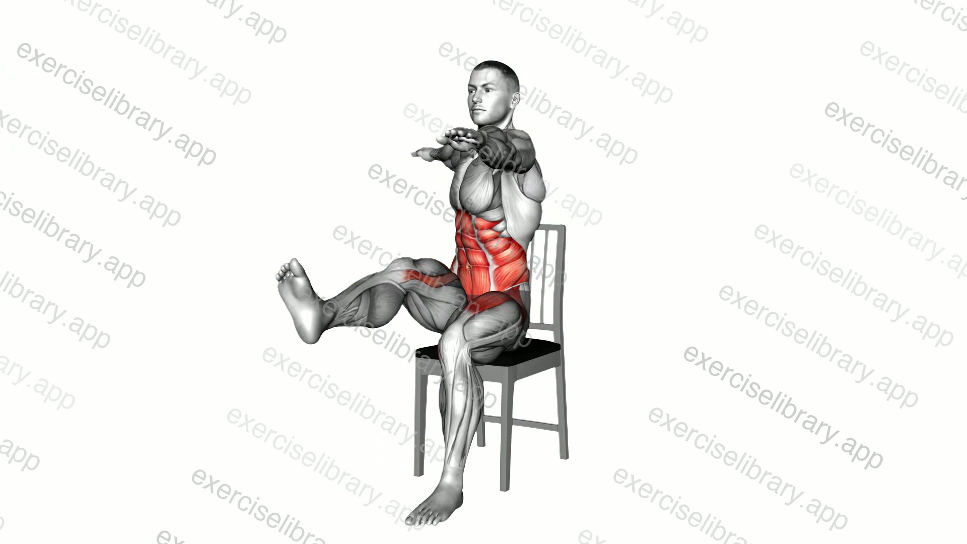 Sitting Opposite Touch on a Chair demonstration
