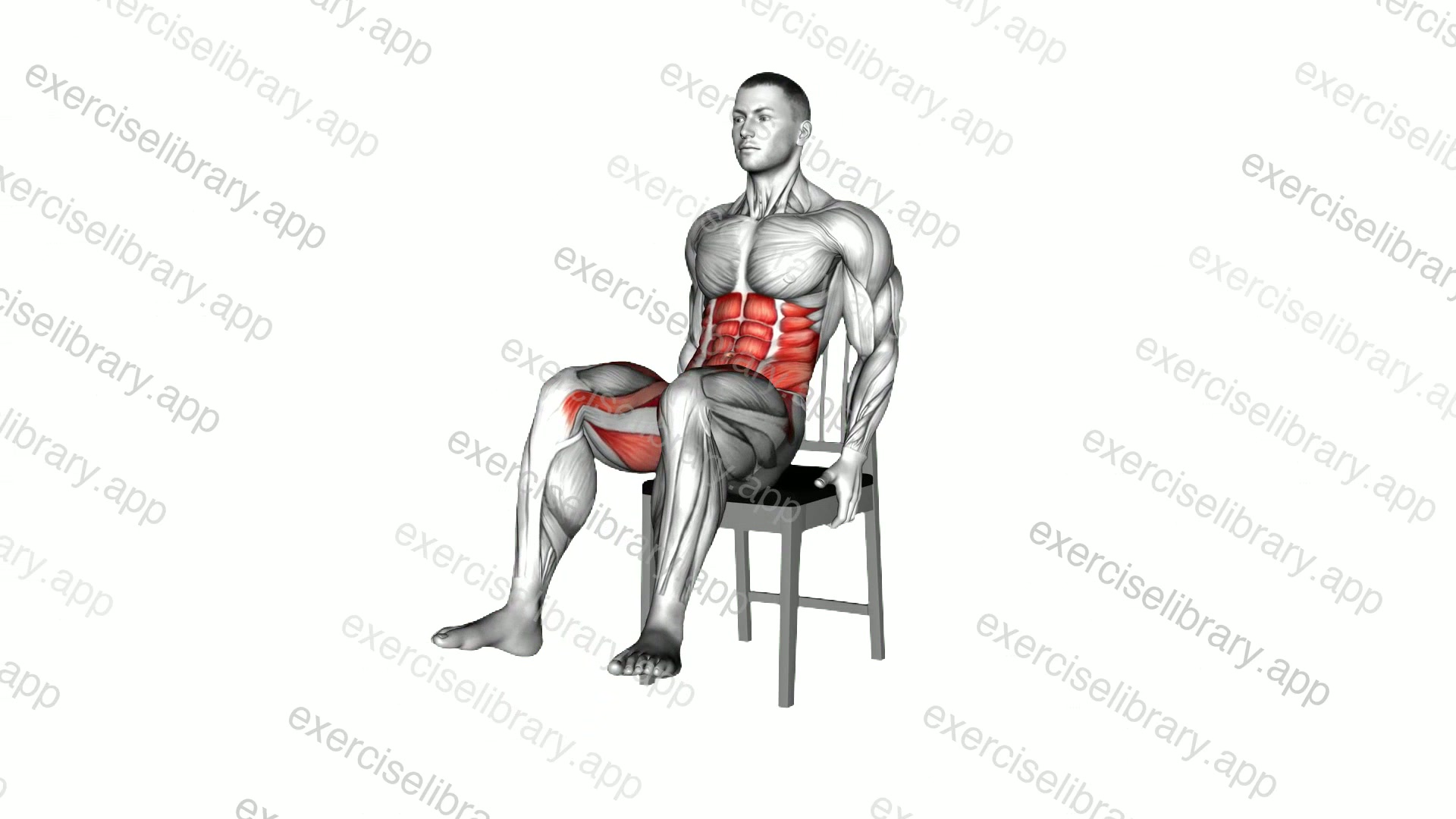 Seated Lean Back Open and Close on a Chair demonstration