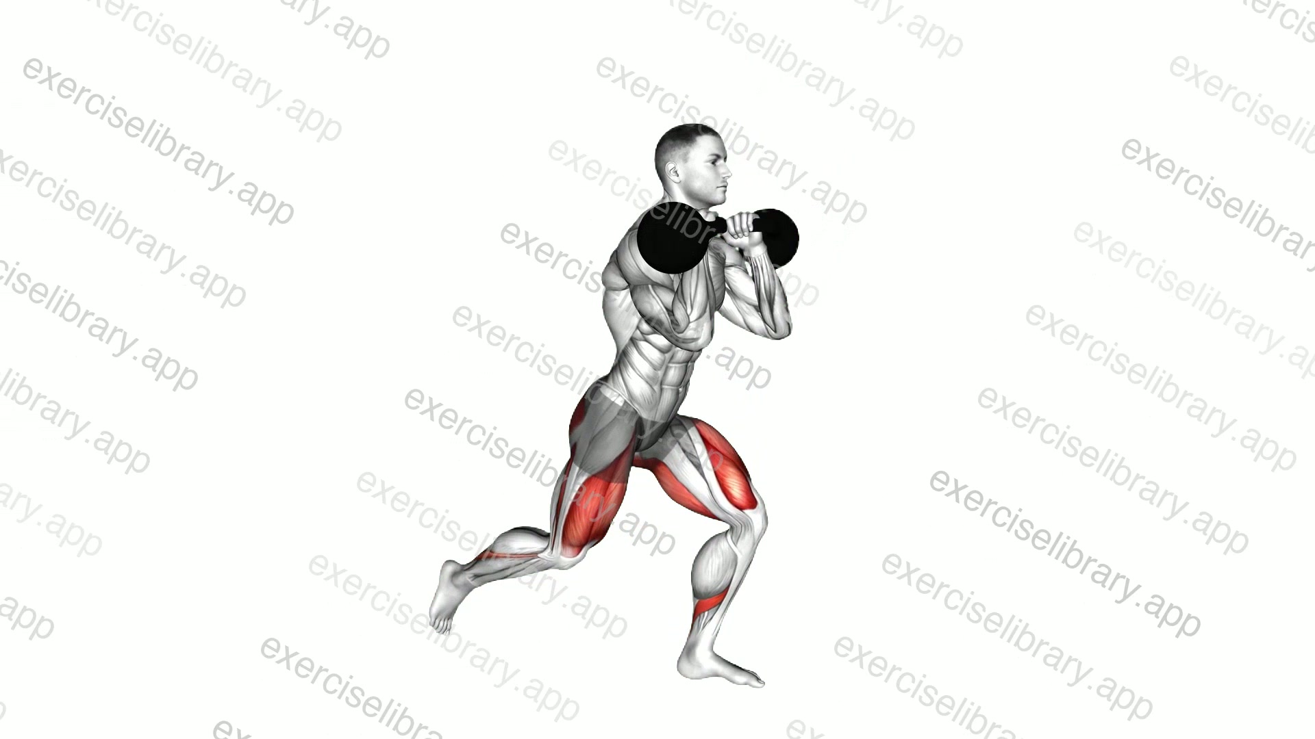 Kettlebell Clean Grip Reverse Lunge demonstration